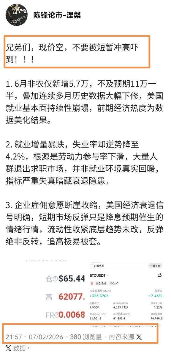 7.3 周五 大饼、以太策略--陈锋论市-涅槃