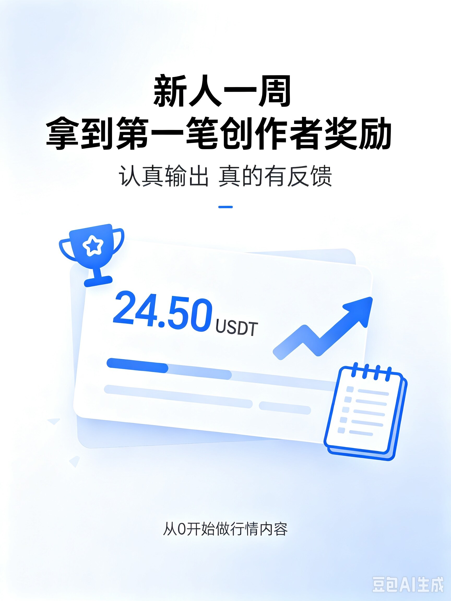 新人入局一周，顺利拿到创作者奖励！--柳如烟.