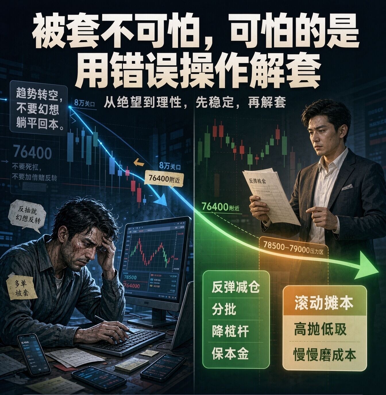 昨夜这一轮下跌，很多朋友一夜难眠。--老李观盘