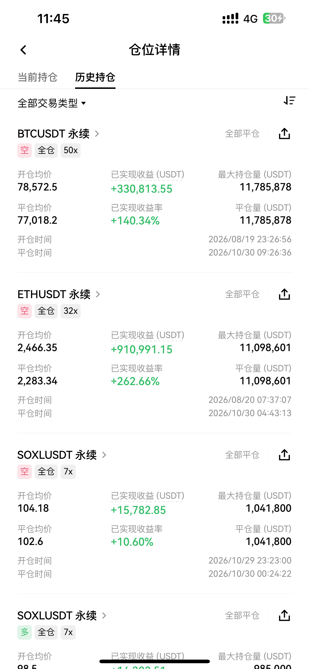 把我朋友狂赚120万U的神仙实盘放出来了 都给我看仔细了--史诗级大空头
