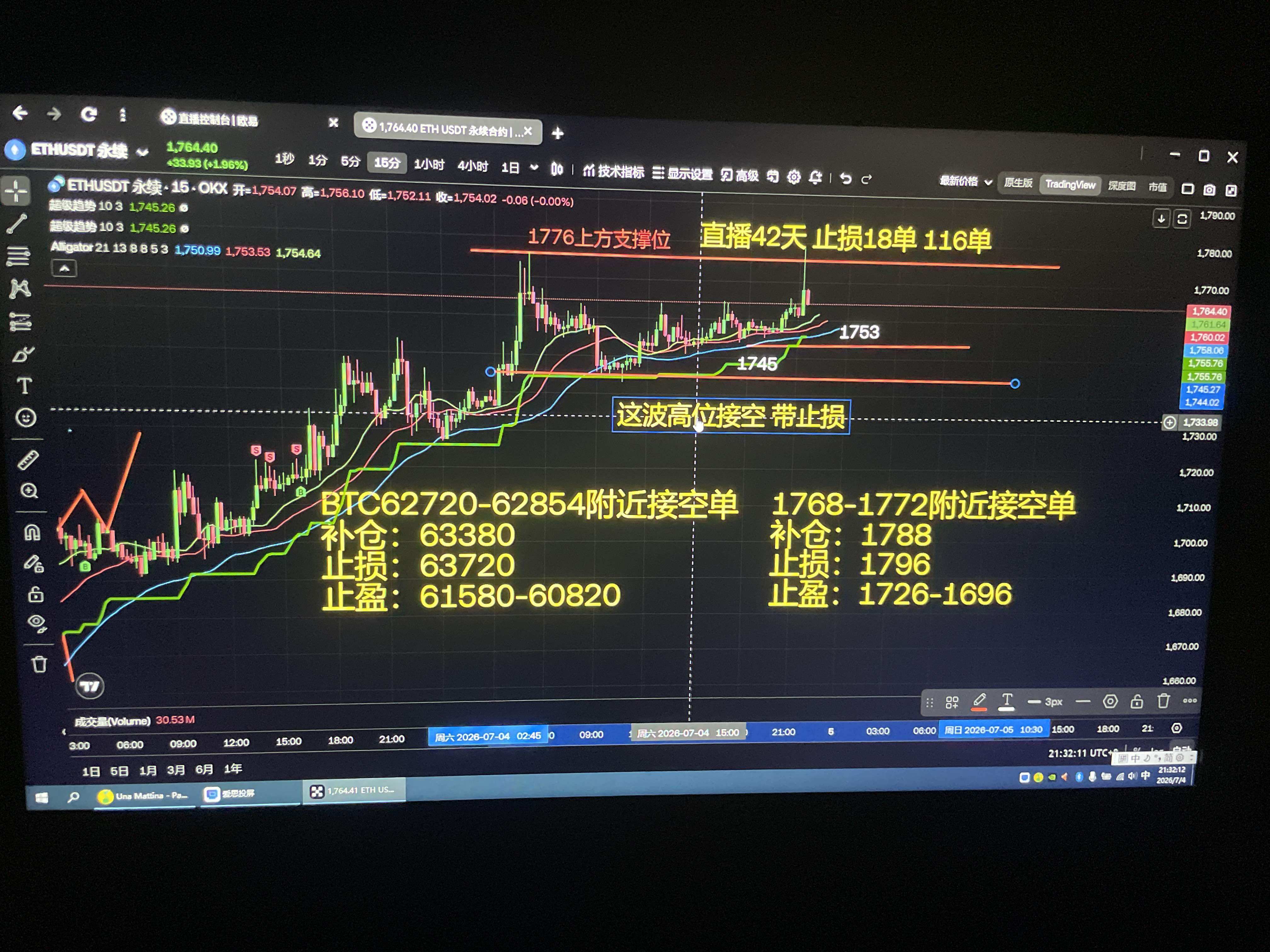 今天晚上明牌ETH BTC点位分析--川少ETH（关门弟子）