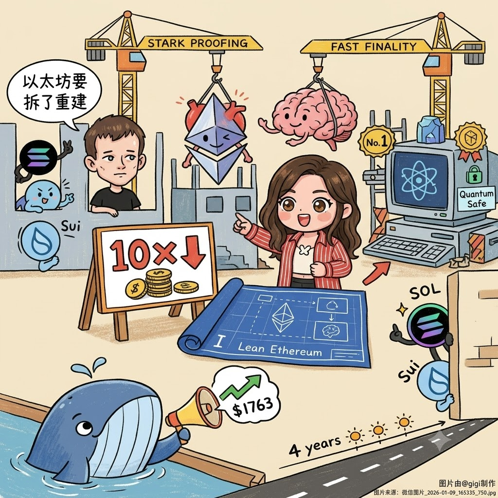 以太坊要拆了重建，Vitalik这次不是小修小补，不是又一个EIP，是要把底层从头翻一遍 @ethereum--GiGi發財豬