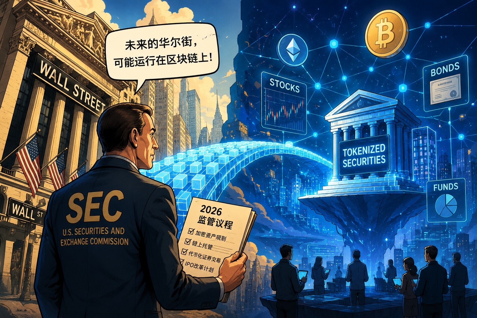 SEC终于摊牌：未来的华尔街，极度有可能运行在区块链上--千岛纪（睡不醒版本2.0