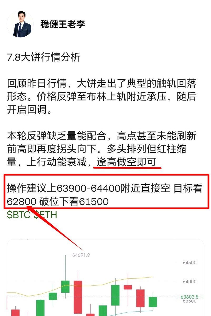 早间空单策略直接兑现！--稳健王老李