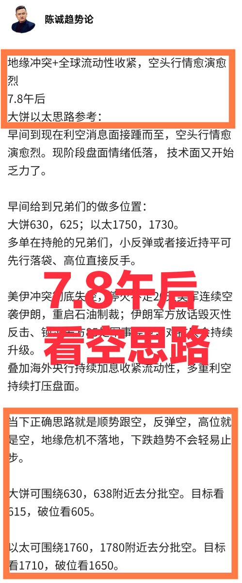 7.8昨日策略布局总结（复盘）--陈诚趋势论
