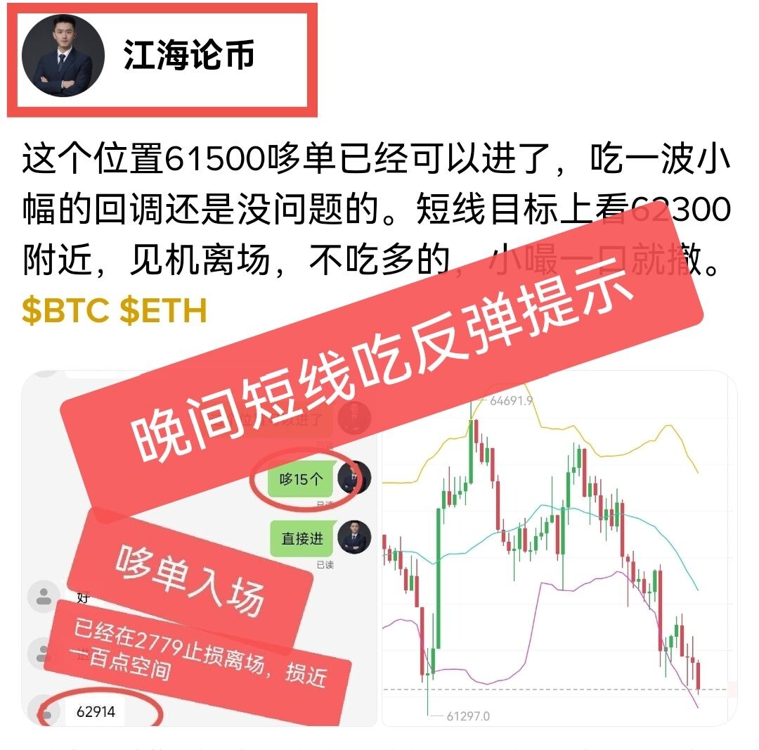 大饼这波反弹的动能还算充足，可惜就是太磨人，能拿住的人应该没多少吧？--江海论势