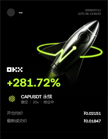 $CAP 这次走势让我重新确认一点，高位久攻不上时，风险往往已经在慢慢累积。--天赐Crypto.