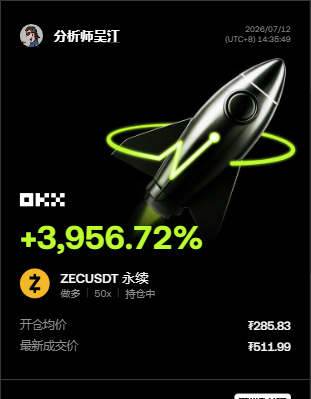 $ZEC 别说，这波是真给面子！--分析师吴江